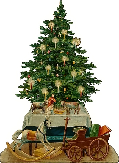 christmas tree clip art vintage - photo #17