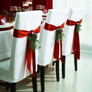 Christmas Decorating Ideas for dining rooms and table tops.