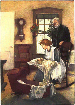 The Romance of a Christmas Card story illustration