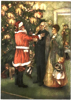 The Romance of a Christmas Card story illustration