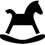 Christmas Rocking Horse Stencils, Patterns and Shapes