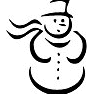 Christmas Snowman Stencils, Patterns and Shapes